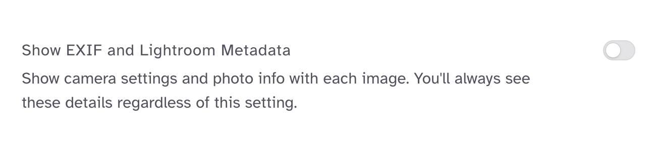 EXIF and Lightroom Toggle
