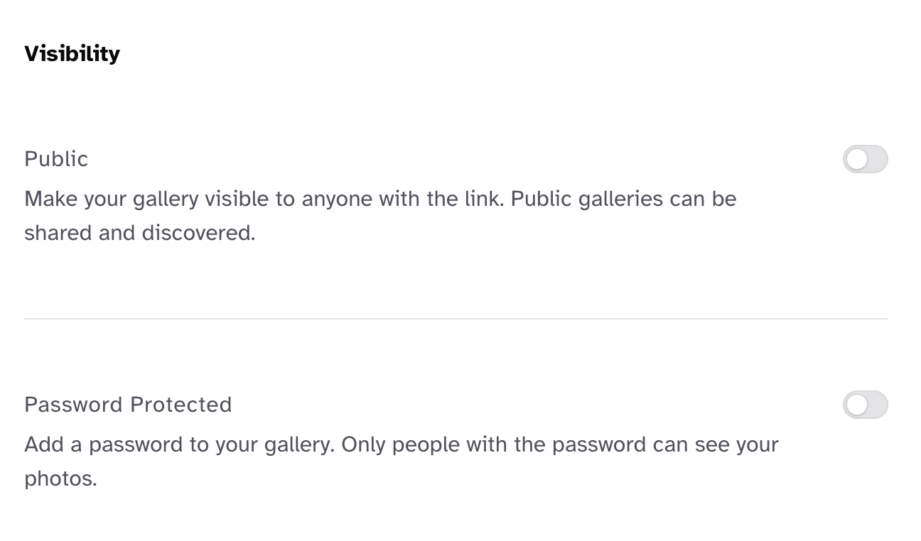 Password Protected Settings