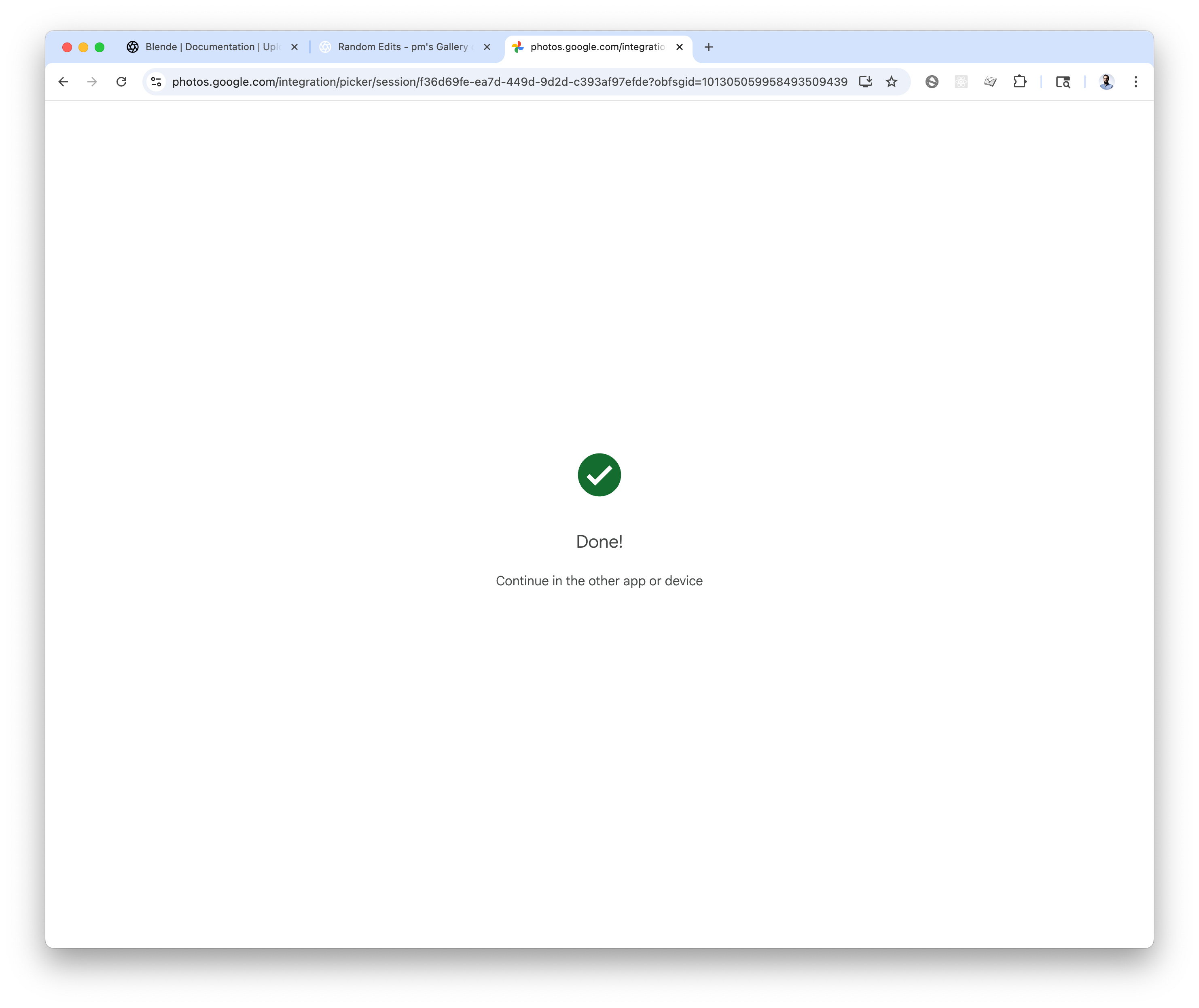 Google Photos Selection