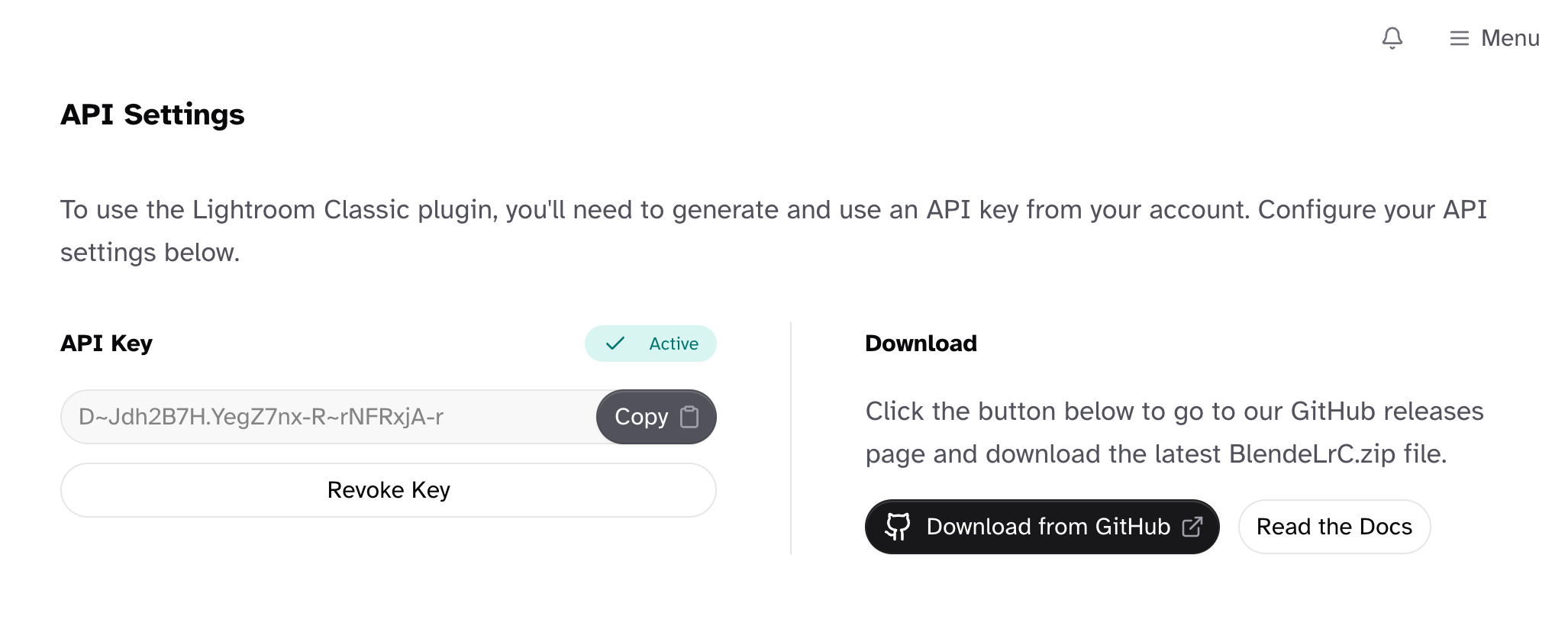 API Key Generation